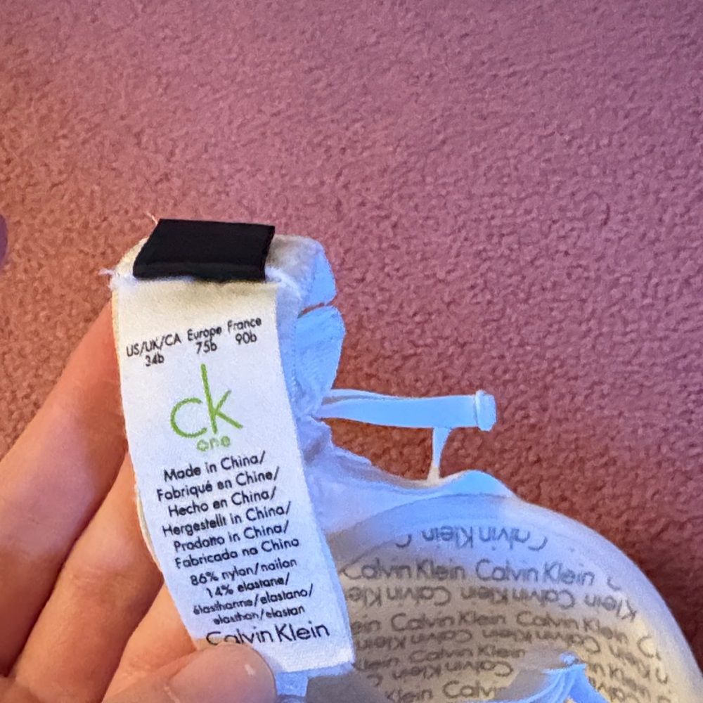 Calvin Klein Cream Women's Bra - Picture 3 of 3